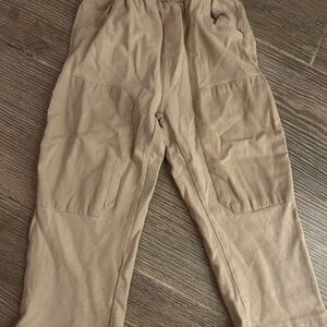 Zara Kids Casual Cargo-Style Pants in Light Khaki